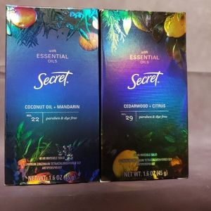 2- Secret Antiperspirant Essential Oils Coconut Oi